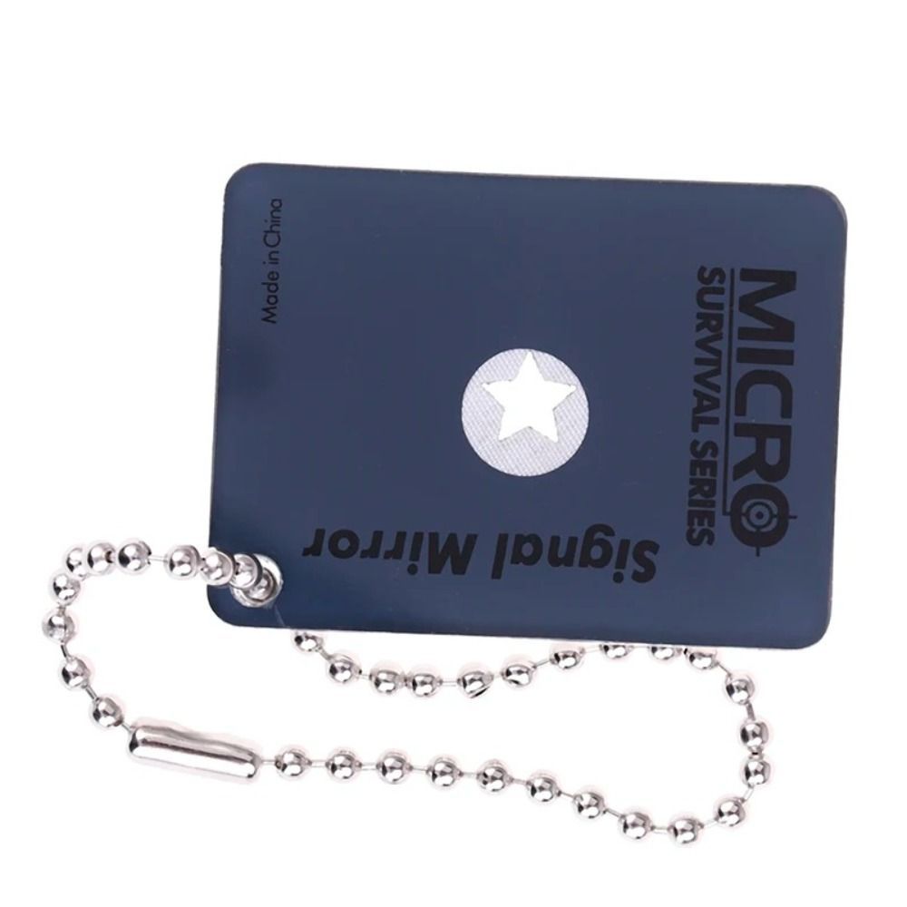 Signal Mirror Rescue - Portable Reflective Outdoor Signal Mirror Multifunction