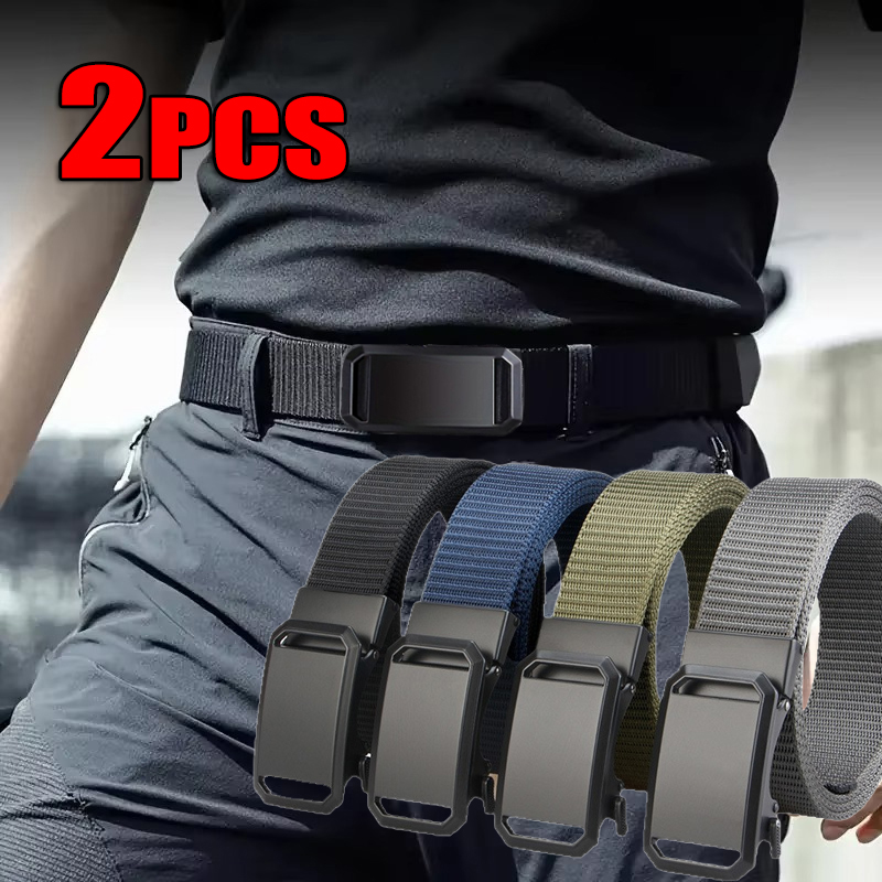 Outdoor Adventure Golf - Newest Automatic Buckle Belt Canvas Tactical
