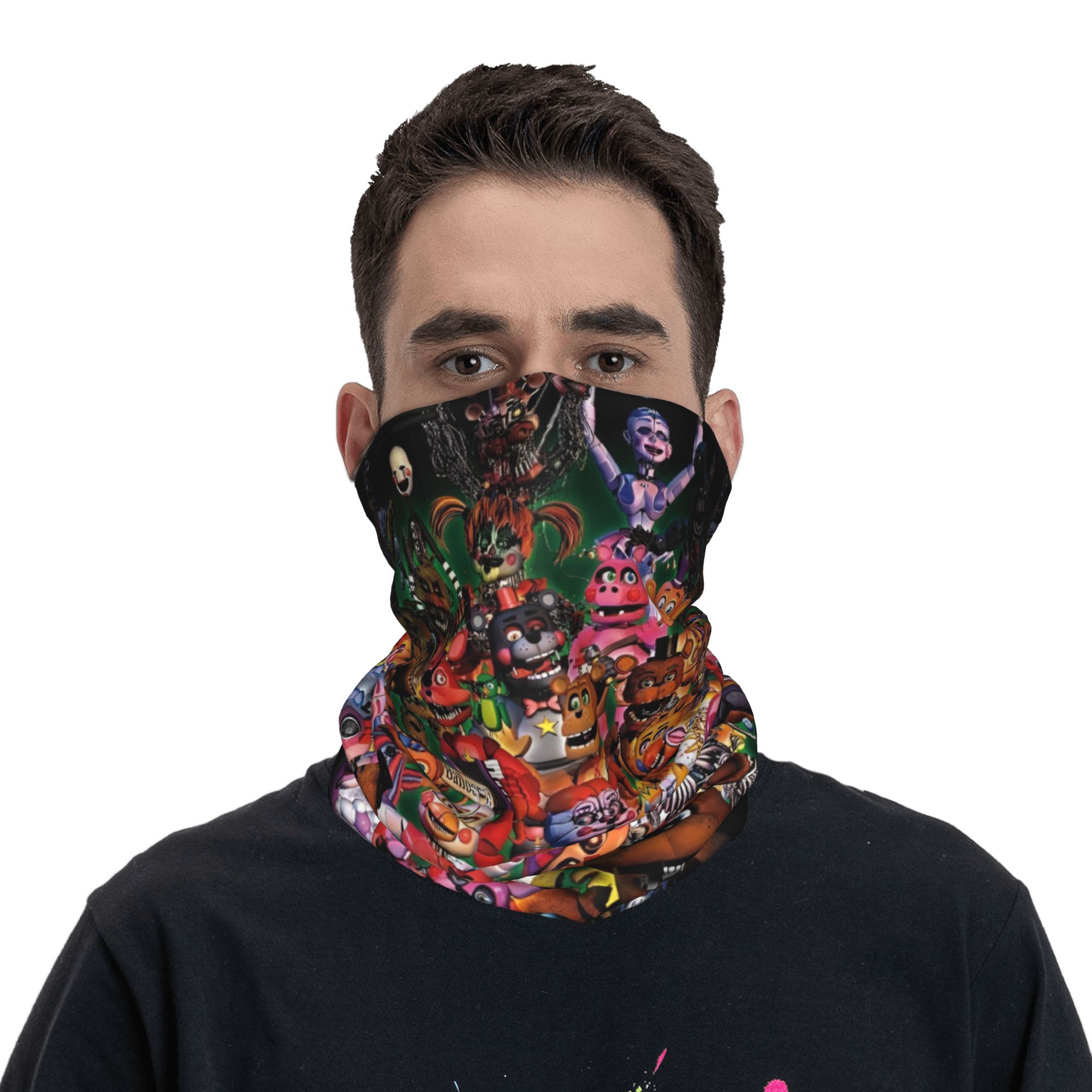 Outdoor Adventure At - Custom FNAF At Freddys Neck Gaiter