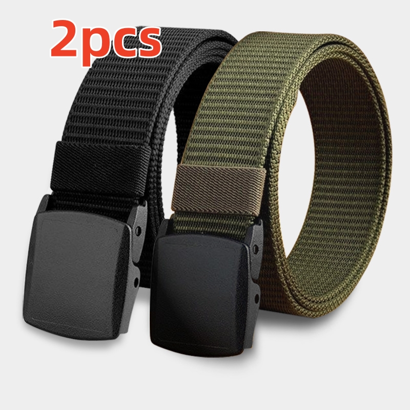 Outdoor Adventure Golf - Latest Automatic Buckle Canvas Tactical Belt