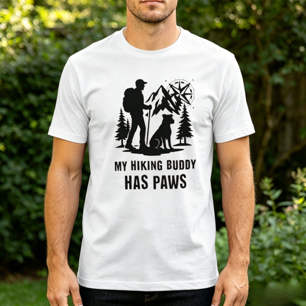 Outdoor Adventure Ideas - Hiking Men TShirt Dog Lover Outdoor