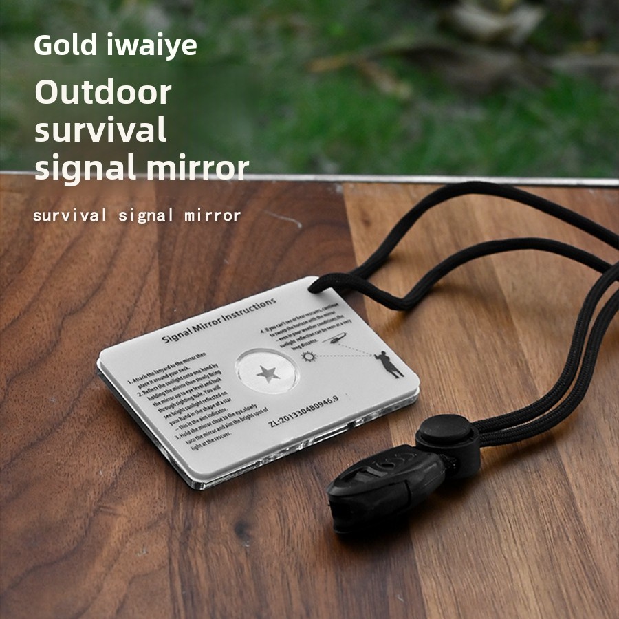 Signal Mirror Rescue - 1PCS Outdoor Kayak Survival Signal Mirror,