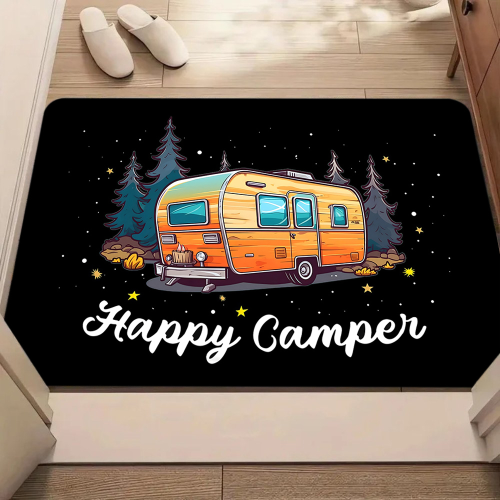 Vintage Camper Van Doormat wit - Outdoor Adventure Golf recension och pris