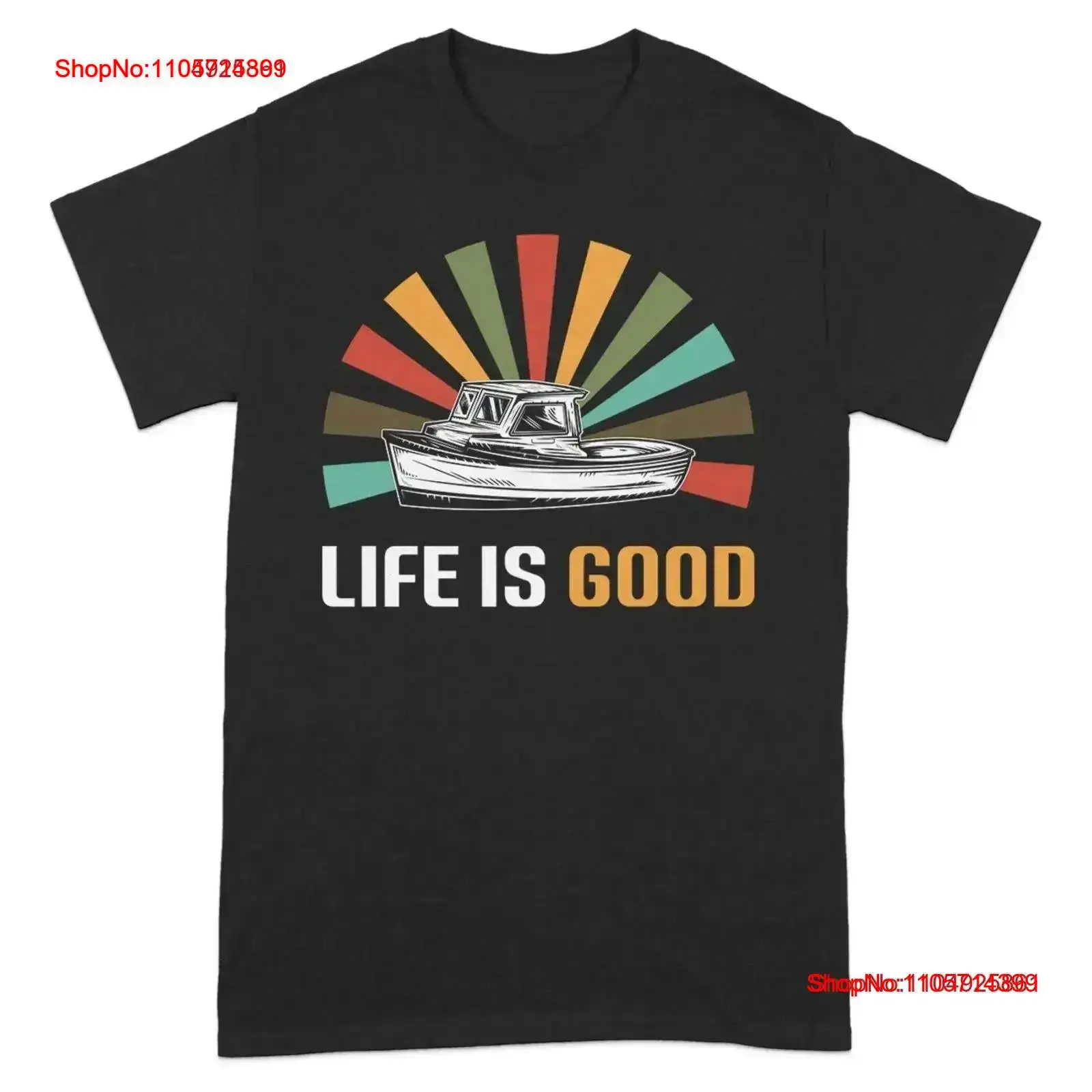 Retro Sunburst Fishing T Shirt - Outdoor Adventure Ideas recension och pris