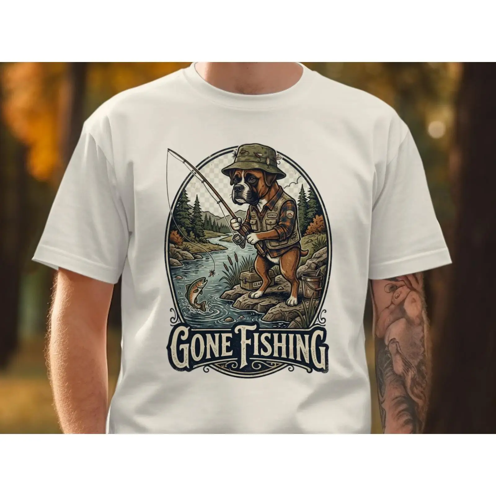 Gone Fishing T Shirt Funny Box - Outdoor Adventure Ideas recension och pris