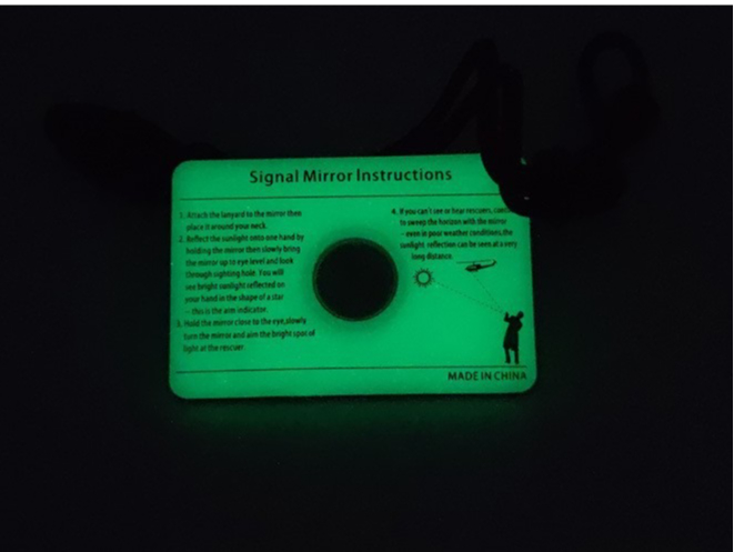 Rectangular Emergency Mirror M - Signal Mirror Rescue recension och pris