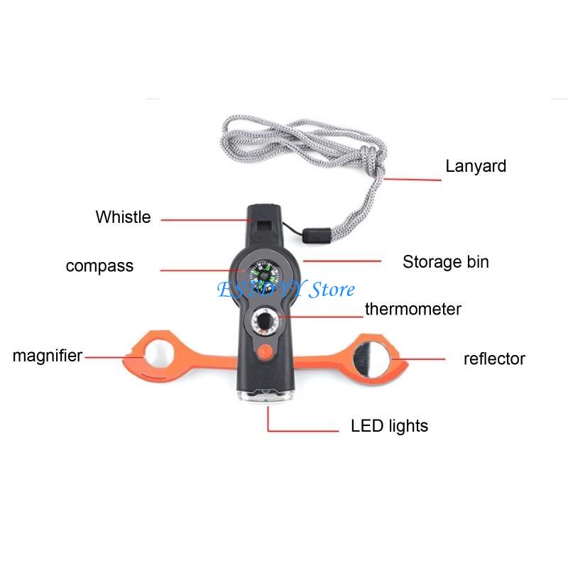 G6DE 7 in 1 Survival Multitool - Outdoor Adventure Guide recension och pris