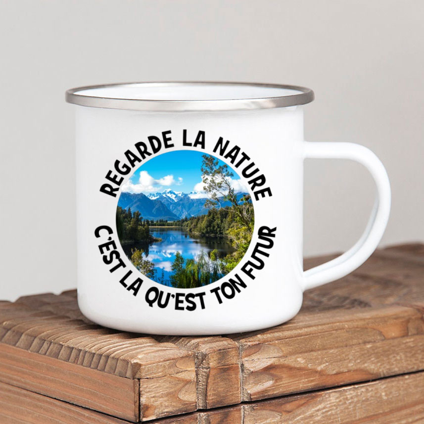 Forest Camp Enamel Coffee Mug  - Outdoor Adventure Ideas recension och pris