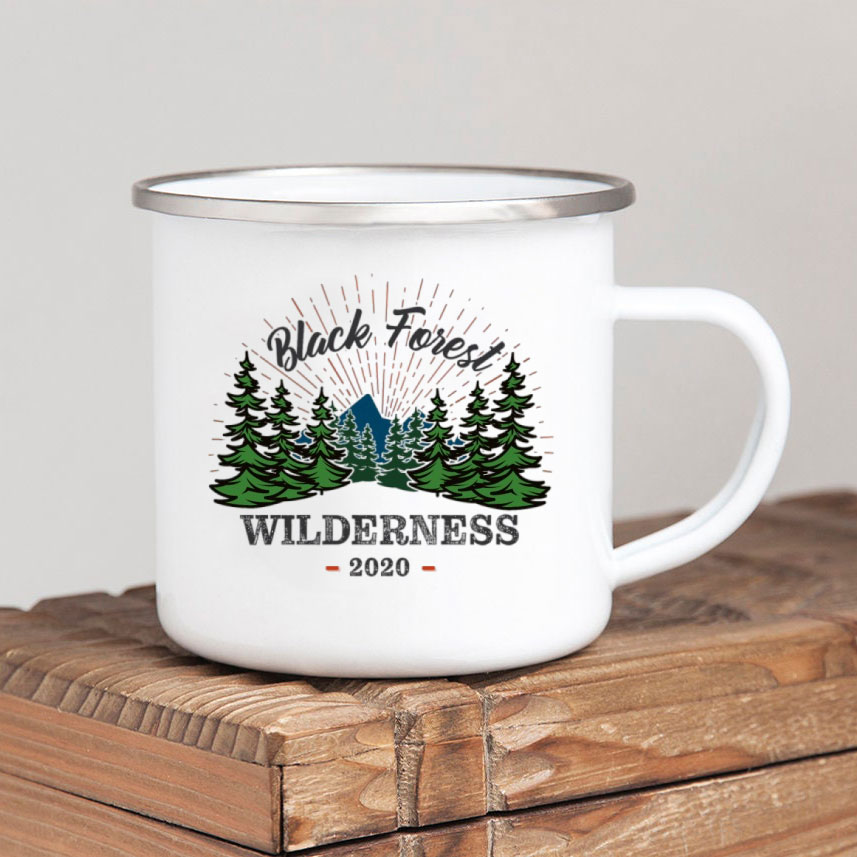 Forest Camp Enamel Coffee Mug  - Outdoor Adventure Ideas recension och pris