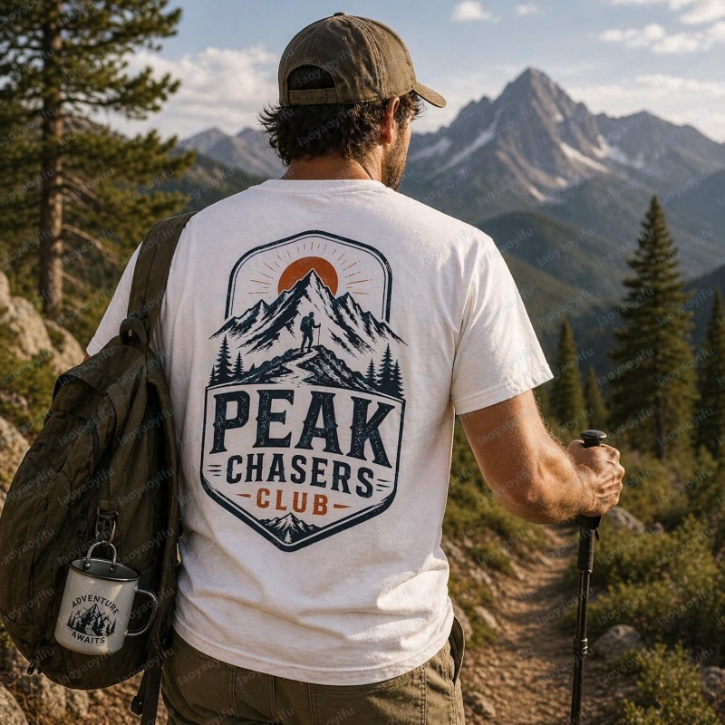 Peak Chasers Club Tshirt Fashi - Outdoor Adventure Club recension och pris